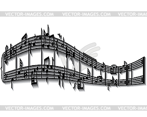 Musical notes - vector image