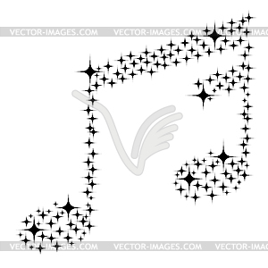 Stars note - vector image