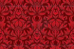 Seamless damask pattern - vector image