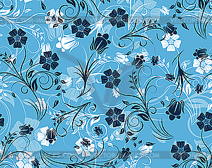 Seamless floral pattern - vector image