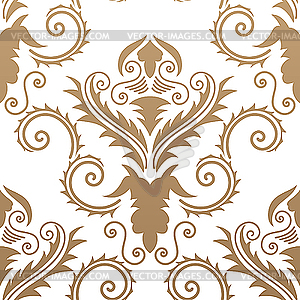 Seamless damask background - vector clipart