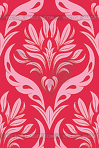 Seamless damask pattern - color vector clipart