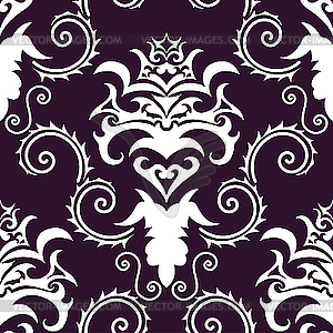 Seamless damask background - royalty-free vector clipart