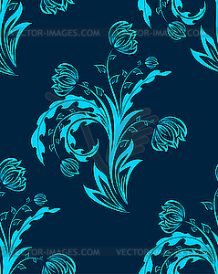 Floral seamless background - vector image