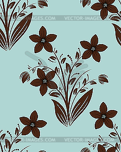 Floral seamless background - vector clipart