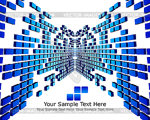 3d checkered background - vector clipart