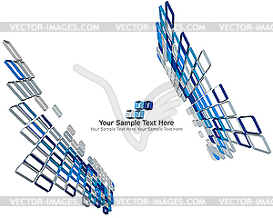 3d checkered background - vector clip art