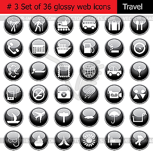 Icon set travel - vector clipart