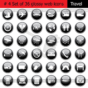 Icon set travel - vector clip art