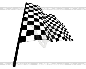 Checked flags - vector clipart / vector image