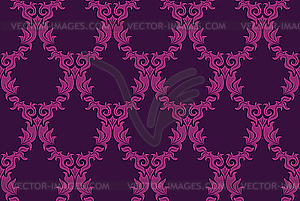 Seamless damask background - vector clipart