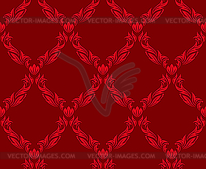 Seamless damask background - vector clip art