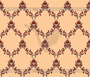 Seamless damask background - vector image