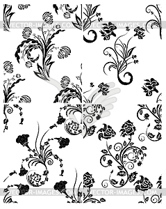 Set of flowers backgrounds - vector clipart