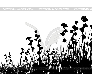 Summer meadow - vector clipart