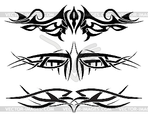 Tattoos set - vector clipart / vector image