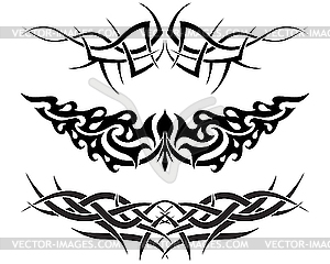 Tattoos set - vector image