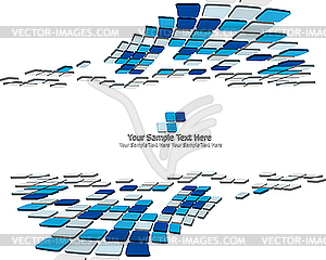 3d checkered background - vector clip art