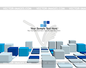 3d checkered background - vector clipart / vector image