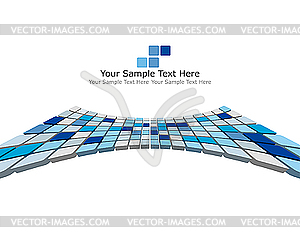 3d checkered background - vector image