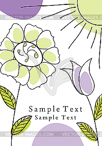 Greetings card - vector clipart