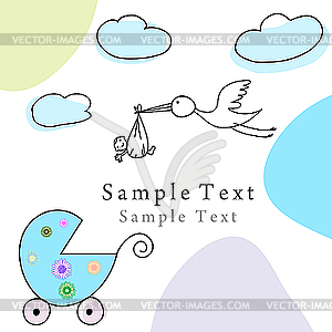 Sketch greeting card - vector image