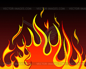 Fire background - vector clipart