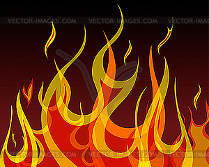 Fire background - vector clipart