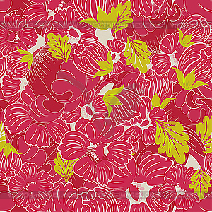 Seamless floral background - vector image