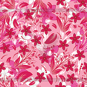 Seamless floral background - vector image