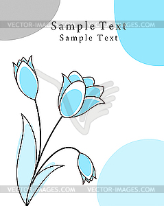 Greetings card - vector clip art