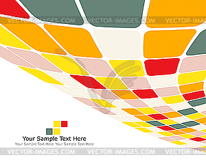 Multicolor checkered background - vector image