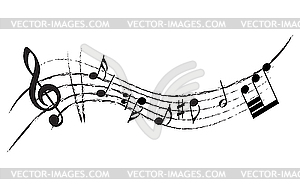 Music notes - vector image