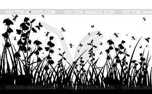 Summer meadow - vector image