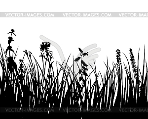 Summer meadow - royalty-free vector clipart