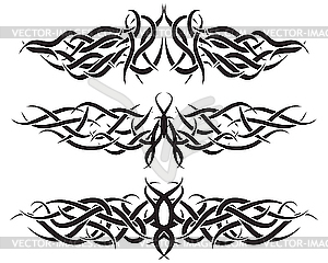 Tribal tattoo set - vector image