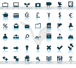 Business and office icon set - vector clipart