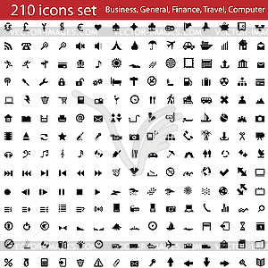 Icons set - vector clipart