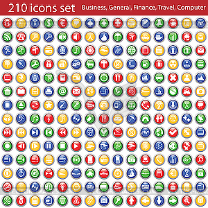 Icons set - vector clip art