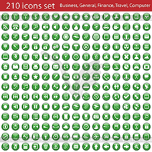 Icons set - vector clip art