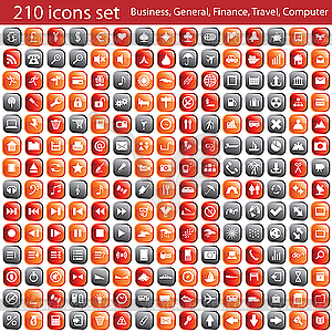 Icons set - royalty-free vector clipart