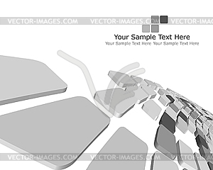 3d checkered background - vector clip art