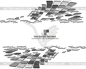 3d checkered background - vector image