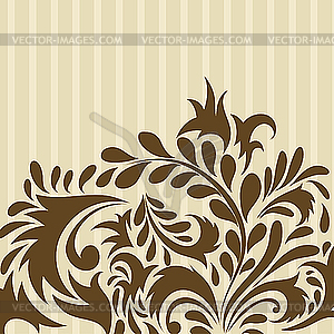 Floral background - color vector clipart