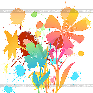 Floral background - vector clipart