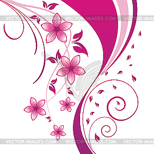 Floral background - royalty-free vector clipart