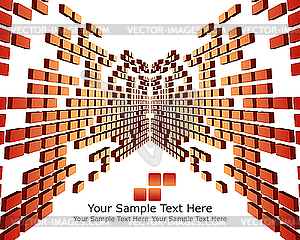 3d checkered background - vector clipart