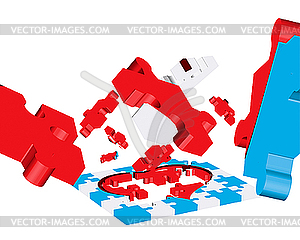 Puzzle - vector image