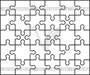 Puzzle - vector image