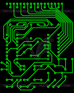 Electrical scheme - vector clipart